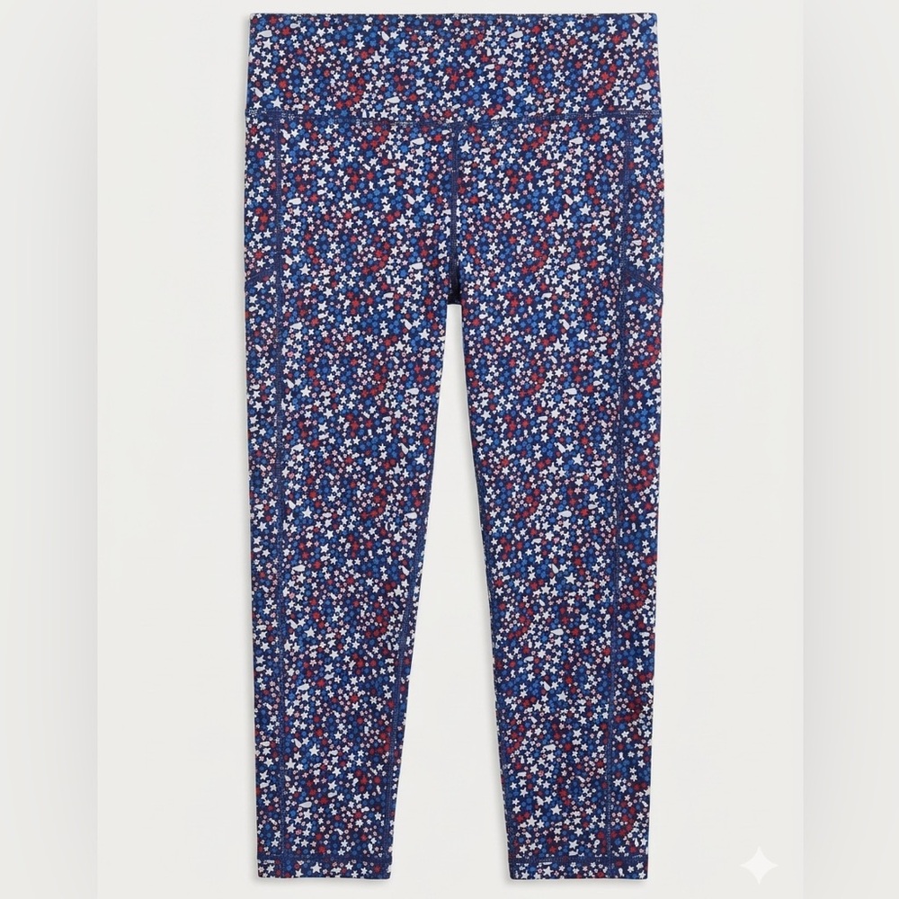 Vineyard Vines Like New Patriotic Star Performance Leggings - Size XL